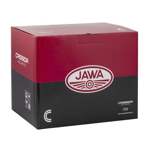 PRILBA OXYGEN 2.0 JAWA OHC, CASSIDA (ŠEDÁ MATNÁ/ČERVENÁ/ČERNÁ/BÍLÁ) 2026