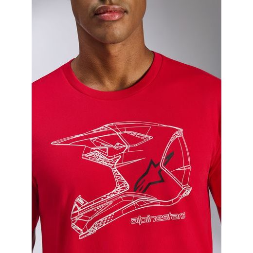 TRIKO MX HELMET CSF, ALPINESTARS (ČERVENÁ)