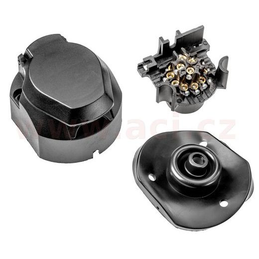 ZÁSUVKA 13 PIN 12V PLAST + PODLOŽKA