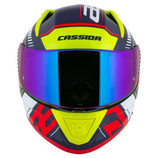 PRILBA AERO DROME, CASSIDA (MODRÁ MET./ŽLUTÁ/ORANŽOVÁ/ČERVENÁ/BÍLÁ) 2026