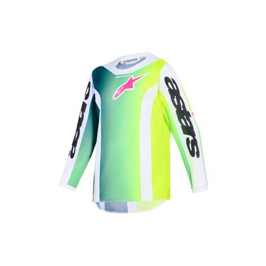 DRES FLUID PORTL YOUTH, ALPINESTARS, DETSKÉ (ZELENÁ/BÍLÁ/ČERNÁ) 2026