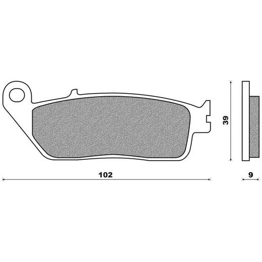 BRZDOVÉ DOŠTIČKY (ZMES ROAD TOURING SINTERED) NEWFREN (2 KS V BALENIE)