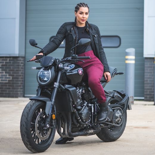 NOHAVICE SUPER LEGGINGS 2.0, OXFORD, DÁMSKE (LEGÍNY S ARAMIDOVOU PODŠÍVKOU, BORDÓ)