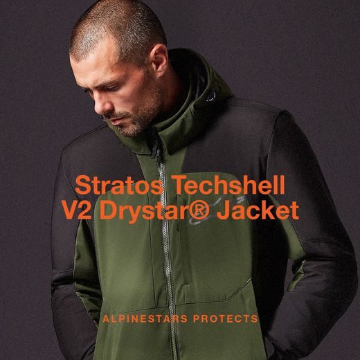 BUNDA STRATOS 2 TECHSHELL DRYSTAR, ALPINESTARS (ZELENÁ/ČERNÁ)