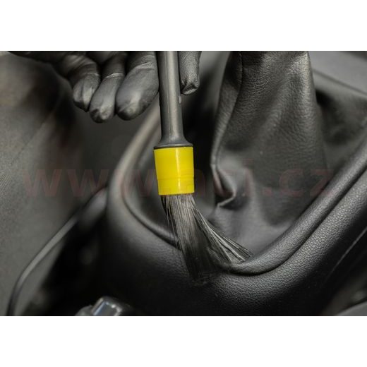 DETAILINGOVÉ ŠTĚTCE PRO INTERIÉR I EXTERIÉR, SADA 5 KS (ČERNO-ŽLUTÁ)