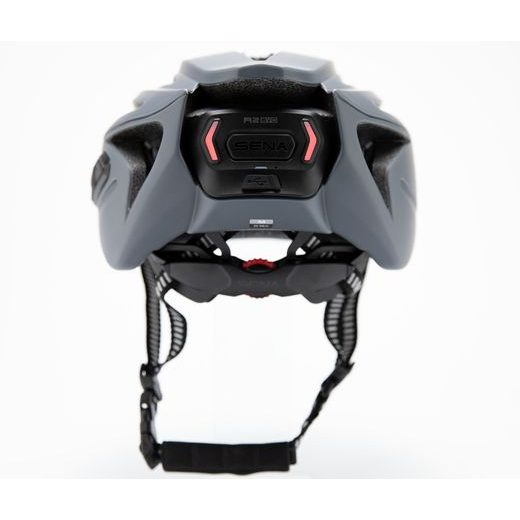 CYKLO PŘILBA S HEADSETEM R2 EVO, SENA (MATNÁ ŠEDÁ)