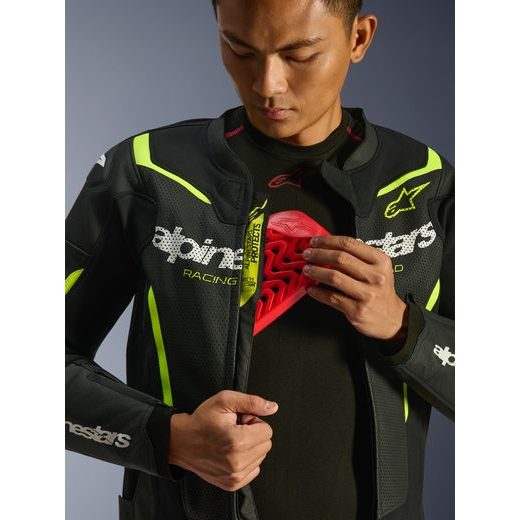 BUNDA GP FORCE V2 AIRFLOW, ALPINESTARS (ČERNÁ/ŽLUTÁ FLUO) 2026