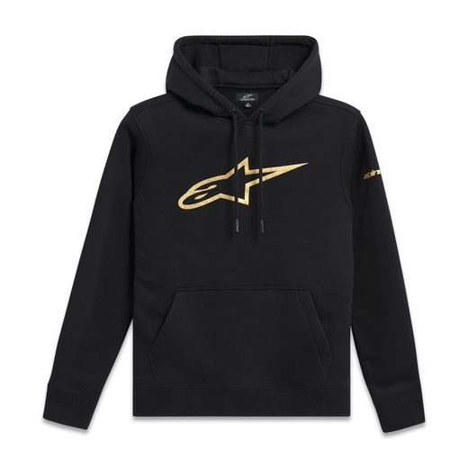 MIKINA GILDED HOODIE, ALPINESTARS (ČERNÁ/ZLATÁ)