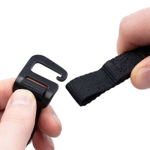 ZAVAZADLOVÉ POPRUHY ATLAS G-HOOK, OXFORD (ČIERNA, 17MM X 2M)