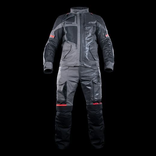 BUNDA ROCKLAND DRY2DRY™, OXFORD ADVANCED (ŠEDÁ/ČERNÁ/ČERVENÁ)