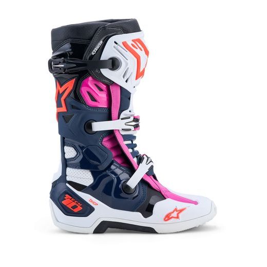 TOPÁNKY TECH 10 SUPERVENTED, ALPINESTARS, PERFOROVANÉ (TMAVO MODRÁ/BÍLÁ/ČERNÁ/FIALOVÁ) 2027