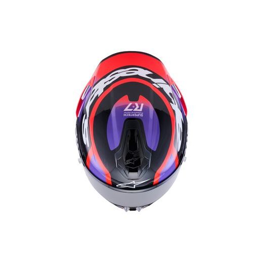 PRILBA S-R7 LUMEN, ALPINESTARS (ČERNÁ/FIALOVÁ/ČERVENÁ FLUO/BÍLÁ) 2026