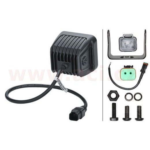 SADA PŘÍDAVNÝCH SVĚTEL 12/24 V, 3000 LM, HELLA BLACK MAGIC CUBE, 81X75 MM, ÚZKÝ KUŽEL SVĚTLA