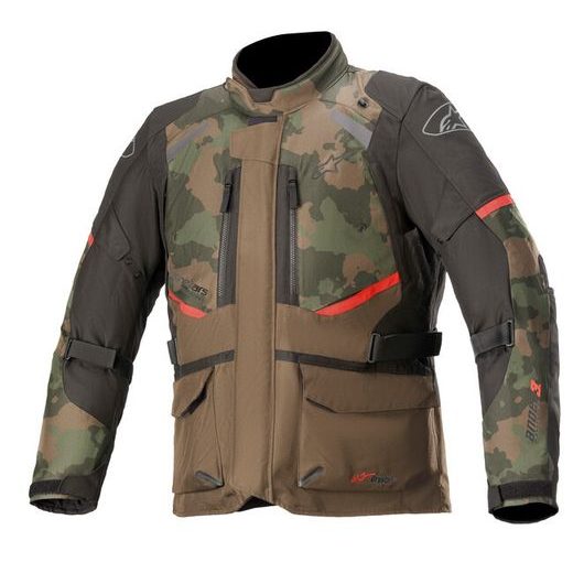 BUNDA ANDES DRYSTAR, TECH-AIR 5 KOMPATIBILNÝ, ALPINESTARS (TMAVO ZELENÁ CAMO/ČERNÁ/ČERVENÁ)