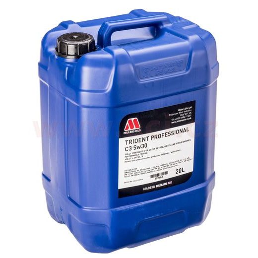 MILLERS OILS MOTOROVÝ OLEJ PLNE SYNTETICKÝ TRIDENT PROFESSIONAL C3 5W30 20L