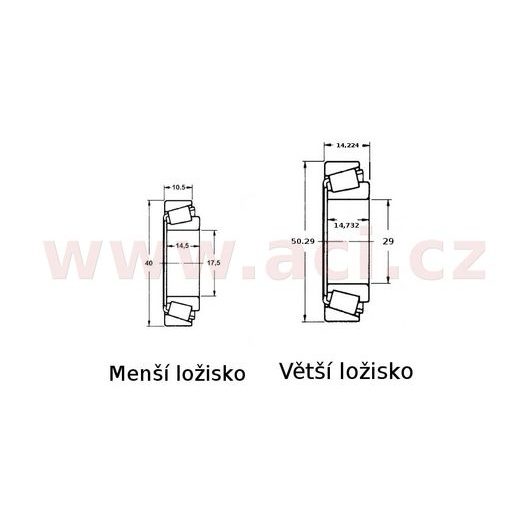 LOŽISKA KUŽEL. SADA PRO AL-KO 1636 (45449/10+11749/10+SIMERING) ORIGINÁL