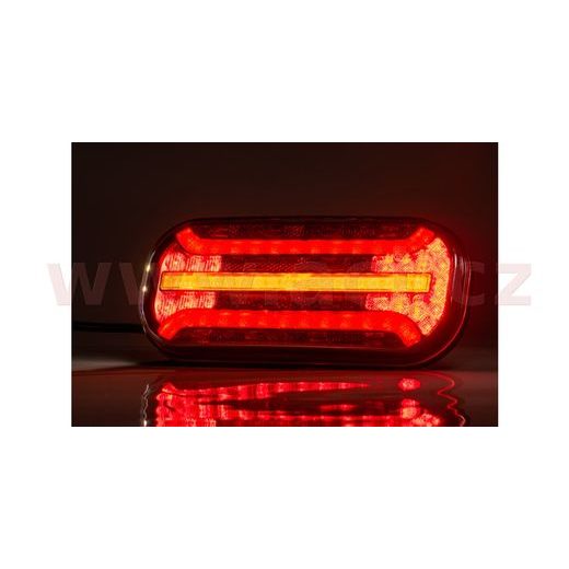 ZADNÍ SVĚTLO LED 214,3X94,3 MM, S DYNAMICKÝM SMĚR. SVĚTLEM, KABEL 1 M, L=P