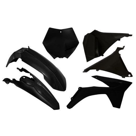 SADA PLASTOV KTM, RTECH (ČIERNA, 6 DIELOV)