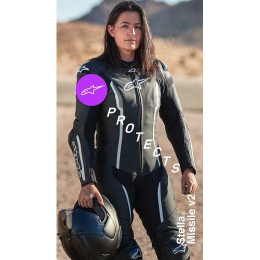 JEDNODIELNA KOMBINÉZA STELLA MISSILE 2, ALPINESTARS, DÁMSKE (ČERNÁ/BÍLÁ) 2026