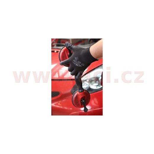 PRACOVNÍ RUKAVICE NYLON ČERNÉ (SADA 12 PÁRŮ)