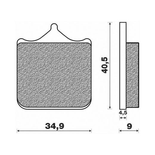 BRZDOVÉ DOŠTIČKY (ZMES ST SINTERED METAL S2) NEWFREN (4 KS V BALENIE)