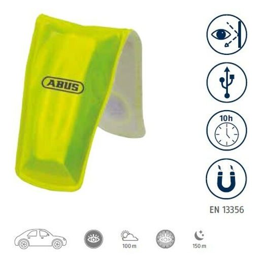 MAGENTICKÉ SVETLO NA OBLEČENIE, ABUS