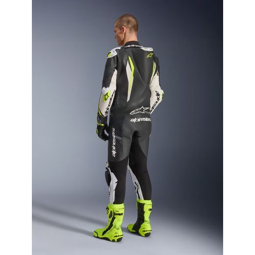 JEDNODIELNA KOMBINÉZA GP TECH V5, ALPINESTARS (ČERNÁ/BÍLÁ/ŽLUTÁ FLUO) 2026