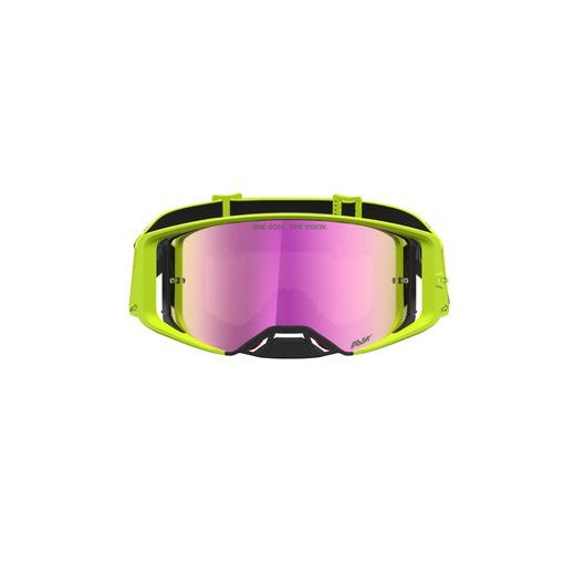 OKULIARE SUPERTECH VESTA, ALPINESTARS (ŽLTÁ FLUO/ČERNÁ, ZRKADLOVÉ ČERVENÉ PLEXI) 2027