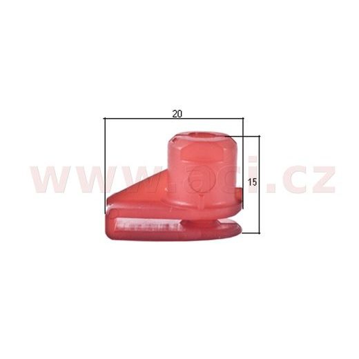 PLASTOVÁ PŘÍCHYTKA S VNITŘNÍM ZÁVITEM (SADA 10 KS)