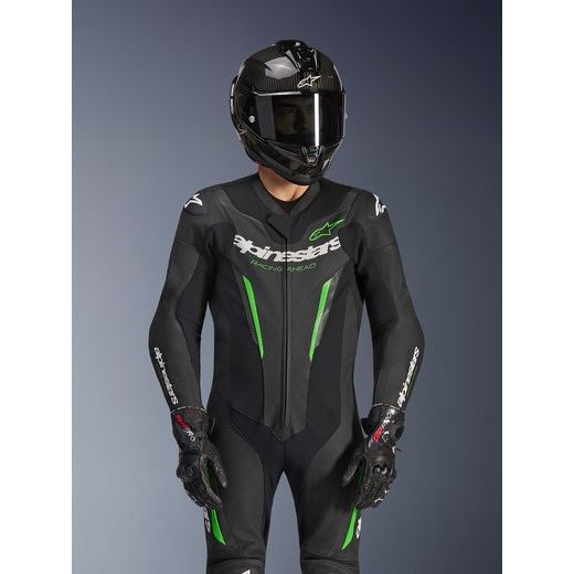 JEDNODIELNA KOMBINÉZA GP FORCE V2, ALPINESTARS (ČERNÁ/ZELENÁ) 2026