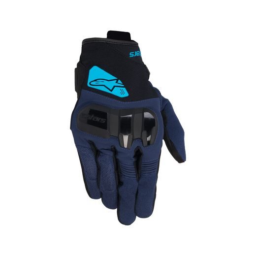 RUKAVICE CHROME V2, ALPINESTARS (ČERNÁ/MODRÁ/SVĚTLE MODRÁ) 2026