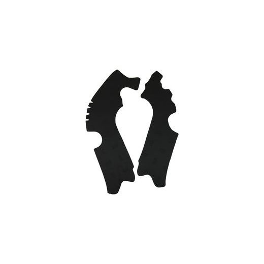 GUMOVÉ PROTEKTORY RÁMU HONDA, VIBRAM (SADA, ČIERNA)