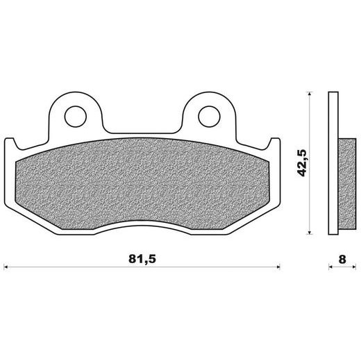 BRZDOVÉ DOŠTIČKY (ZMES OFF ROAD DIRT SINTERED) NEWFREN (2 KS V BALENIE)