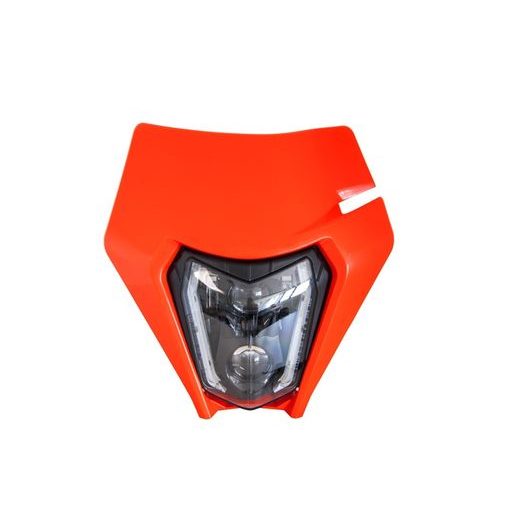 PREDNÉ MASKA VR. LED SVETLÁ KTM, RTECH (NEON ORANŽOVÁ)