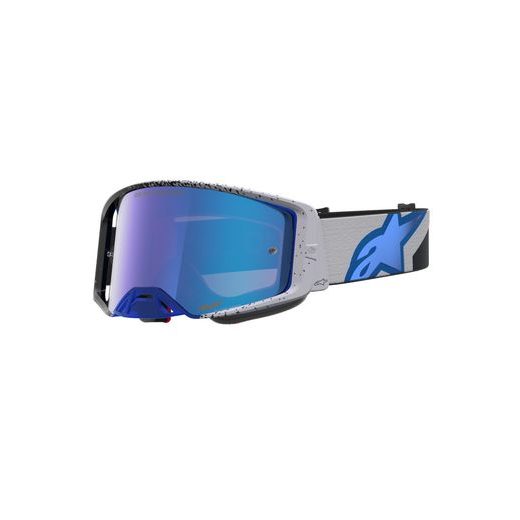 OKULIARE SUPERTECH HITEN, ALPINESTARS (ČERNÁ/MODRÁ, ZRKADLOVÉ MODRÉ PLEXI) 2027