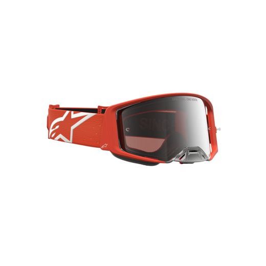 OKULIARE SUPERTECH VESTA, ALPINESTARS (ORANŽOVÁ/STŘÍBRNÁ, ZRKADLOVÉ STRIEBORNÉ PLEXI) 2027