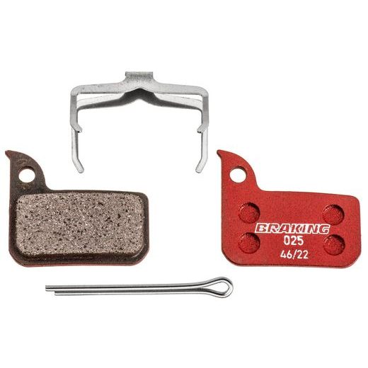 BRZDOVÉ DESTIČKY PRO SYSTÉMY SRAM, BRAKING (SMĚS RACE PRO TOUR) 2 KS V BALENÍ