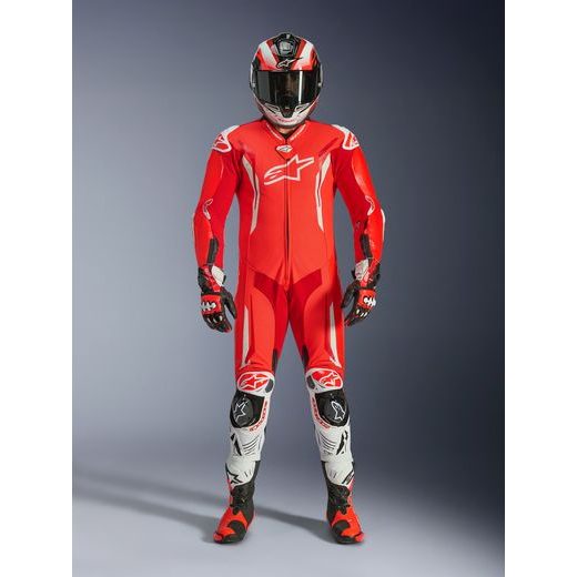 JEDNODIELNA KOMBINÉZA GP TECH V5, ALPINESTARS (ČERVENÁ FLUO/ČERVENÁ/BÍLÁ) 2026