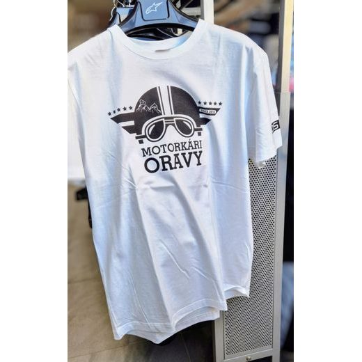 TRIČKO MOTORKÁRI ORAVY, PÁNSKE, BIELE
