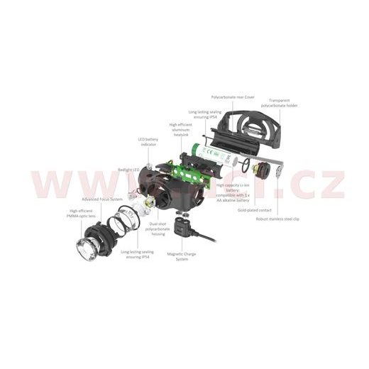 LED LENSER MH5 - OUTDOOROVÁ DOBÍJECÍ ČELOVKA ČERNO-ŠEDÁ, DOSVIT 180 M, ZÁRUKA 7 LET