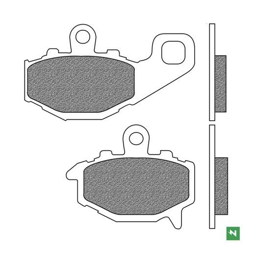 BRZDOVÉ DOŠTIČKY, NEWFREN (ZMES ROAD TOURING SINTERED) 2 KS V BALENIE