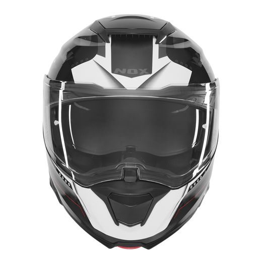 PRILBA N967 CONQUER, NOX (ČIERNA MATNÁ, BIELA, ČERVENÁ) 2026