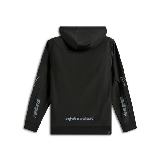 MIKINA SESSIONS 3 HOODIE, ALPINESTARS (ČERNÁ/ŠEDÁ)