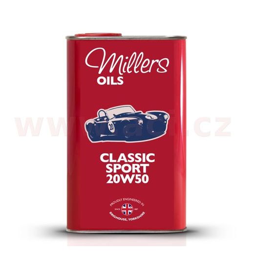 MILLERS OILS MOTOROVÝ OLEJ POLOSYNTETICKÝ CLASSIC ŠPORT 20W50 1L