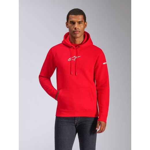 MIKINA FRONTAL HOODIE, ALPINESTARS (ČERVENÁ)
