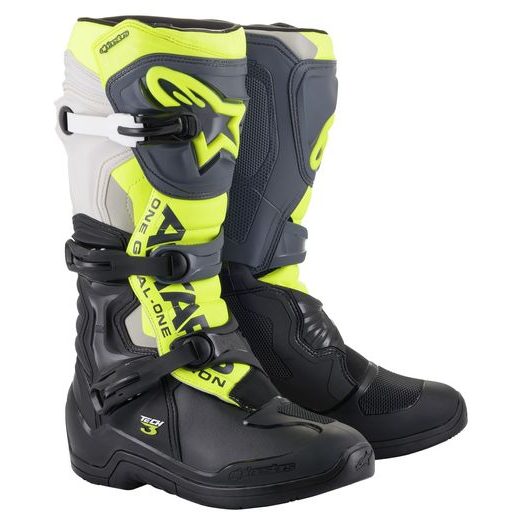 TOPÁNKY TECH 3, ALPINESTARS (ČERNÁ/ŠEDÁ/ŽLUTÁ FLUO) 2024