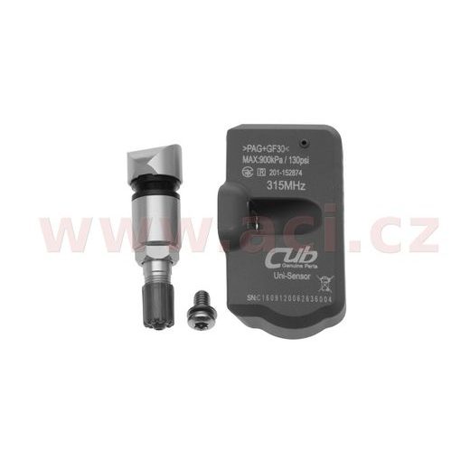 VENTIL TPMS 315MHZ (JEN VOZY Z USA), UNIVERZÁLNÍ NENAPROGRAMOVANÝ, STŘÍBRNÝ