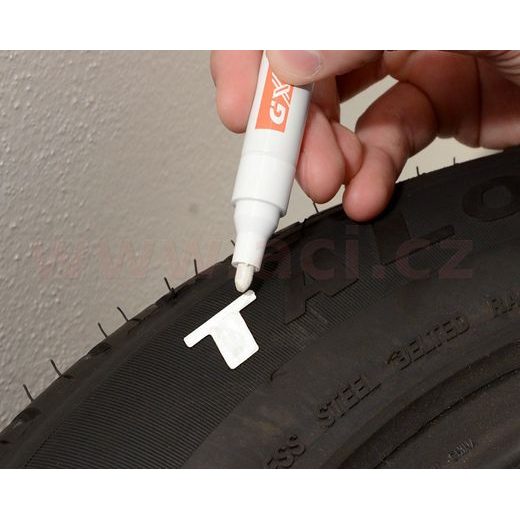 POPISOVAČ PNEU (BÍLÝ)