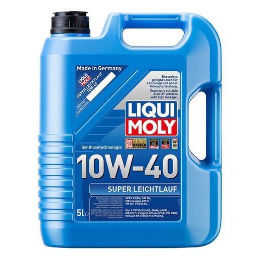 LIQUI MOLY SUPER LEICHTLAUF 10W-40, SYNTETICKÝ MOTOROVÝ OLEJ 5 L