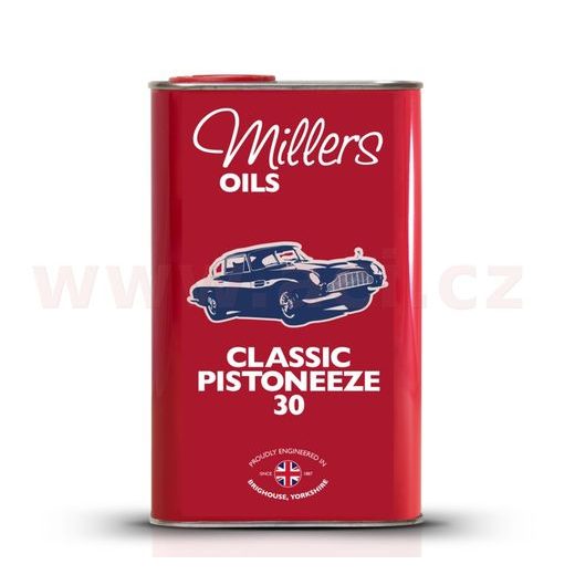 MILLERS OILS PISTONEEZE P30, JEDNOROZSAHOVÝ MOTOROVÝ OLEJ S MALÚ PRÍMESOU ČISTIDIEL A ROZPÚŠŤADIEL 1 L